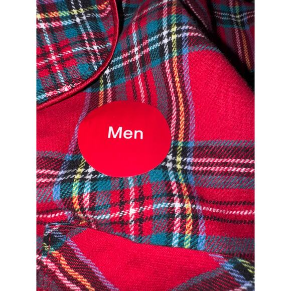 Brand New Macy's Women's Size Medium Brinkley Plaid Red 2 Piece Set Sleepwear - Picture 5 of 8